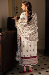 ASIM JOFA - Winter 3PC Dhanak Embroidered Suit - SS0488